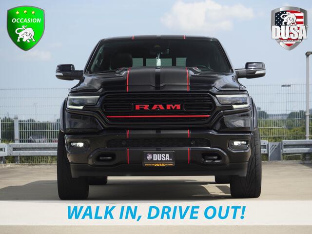 Dodge 1500 RAM LIMITED 1500 | LIMITED | 5.7L HEMI V8 | Crew Cab | 4x4 Tuff 22 inch | Fender Flares | Striping | Multi Tailgate | FULL Nieuw Binnen