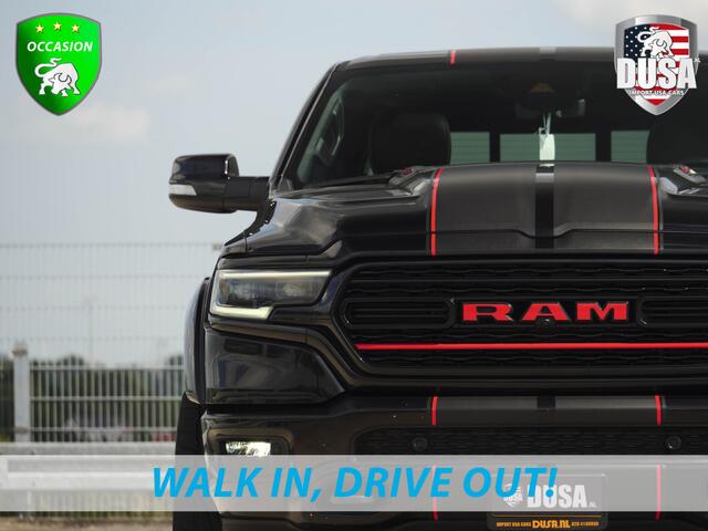 Dodge 1500 RAM LIMITED 1500 | LIMITED | 5.7L HEMI V8 | Crew Cab | 4x4 Tuff 22 inch | Fender Flares | Striping | Multi Tailgate | FULL Nieuw Binnen
