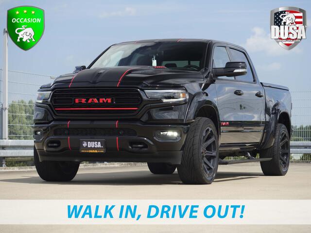 Dodge 1500 RAM LIMITED 1500 | LIMITED | 5.7L HEMI V8 | Crew Cab | 4x4 Tuff 22 inch | Fender Flares | Striping | Multi Tailgate | FULL Nieuw Binnen