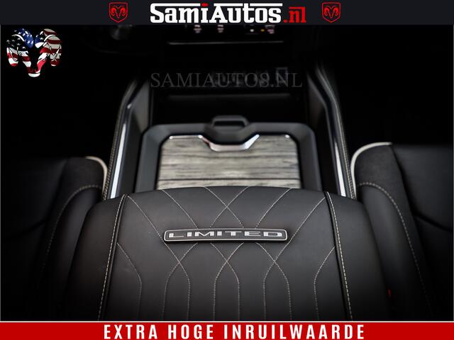Dodge 1500 Ram 1500 Limited Night High Output 540HP 706Nm | Massage + Full Option | De Meest Luxe en Volle Pick-Up in zijn Klasse | Comfortabele Dubbele Cabine met Royale 5 Zitplaatsen | BPM vrij | Nu Leverbaar uit Voorraad | Voorraad Nr 2352 - 7649