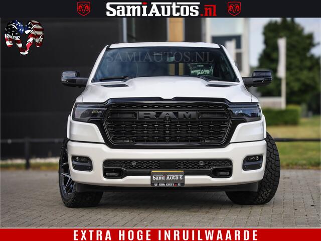 Dodge 1500 Ram 1500 Limited Night High Output 540HP 706Nm | Massage + Full Option | De Meest Luxe en Volle Pick-Up in zijn Klasse | Comfortabele Dubbele Cabine met Royale 5 Zitplaatsen | BPM vrij | Nu Leverbaar uit Voorraad | Voorraad Nr 2351 - 7478