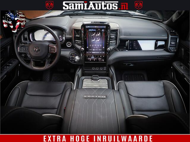 Dodge 1500 Ram 1500 Limited Night High Output 540HP 706Nm | Massage + Full Option | De Meest Luxe en Volle Pick-Up in zijn Klasse | Comfortabele Dubbele Cabine met Royale 5 Zitplaatsen | BPM vrij | Nu Leverbaar uit Voorraad | Voorraad Nr 2351 - 7478