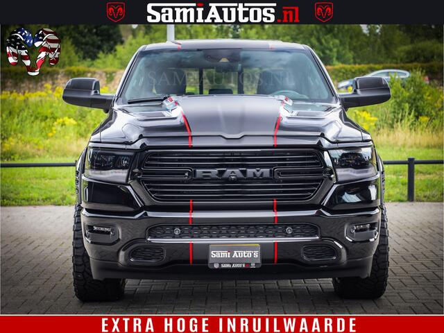 Dodge 1500 RAM GT EDITION | 5.7 V8 HEMI | VIRTUAL COCKPIT | HEAD-UP | ADAPTIVE CRUISE | 360 CAMERA | TRX PACK | Comfortabele Dubbele Cabine met Royale 5 Zitplaatsen | BPM vrij BPM vrij | Nu Leverbaar uit Voorraad | Voorraad Nr 2436