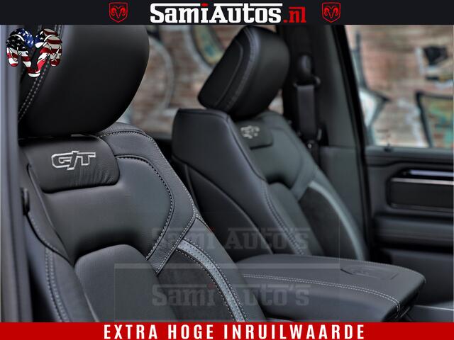 Dodge 1500 RAM GT EDITION | 5.7 V8 HEMI | VIRTUAL COCKPIT | HEAD-UP | ADAPTIVE CRUISE | 360 CAMERA | TRX PACK | Comfortabele Dubbele Cabine met Royale 5 Zitplaatsen | BPM vrij BPM vrij | Nu Leverbaar uit Voorraad | Voorraad Nr 2436