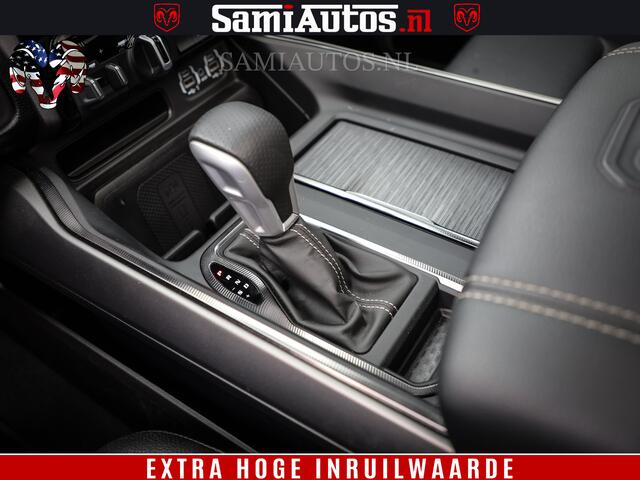 Dodge 1500 RAM GT EDITION | 5.7 V8 HEMI | VIRTUAL COCKPIT | HEAD-UP | ADAPTIVE CRUISE | 360 CAMERA | TRX PACK | Comfortabele Dubbele Cabine met Royale 5 Zitplaatsen | BPM vrij BPM vrij | Nu Leverbaar uit Voorraad | Voorraad Nr 2436