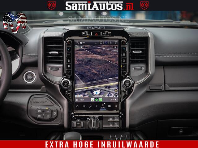 Dodge 1500 RAM GT EDITION | 5.7 V8 HEMI | VIRTUAL COCKPIT | HEAD-UP | ADAPTIVE CRUISE | 360 CAMERA | TRX PACK | Comfortabele Dubbele Cabine met Royale 5 Zitplaatsen | BPM vrij BPM vrij | Nu Leverbaar uit Voorraad | Voorraad Nr 2436