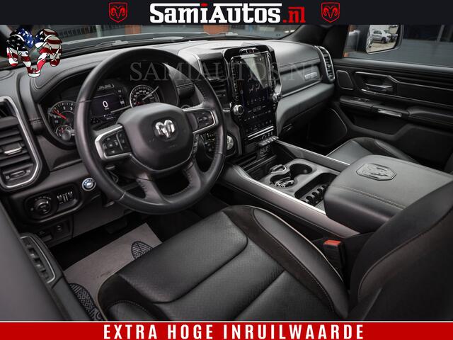 Dodge 1500 Ram BLACK EDITION | 4X4 5.7 V8 | PRINS LPG | CAMERA | APPLE CARPLAY | 3500KG | 22INCH NIGHT | FULL LED | ADAPTIVE CRUISE | MEMORY SEATS | LEDER | DUBBELE CABINE | CREWCAB