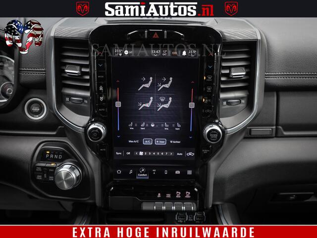 Dodge 1500 Ram BLACK EDITION | 4X4 5.7 V8 | PRINS LPG | CAMERA | APPLE CARPLAY | 3500KG | 22INCH NIGHT | FULL LED | ADAPTIVE CRUISE | MEMORY SEATS | LEDER | DUBBELE CABINE | CREWCAB