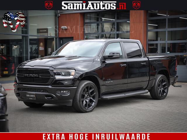 Dodge 1500 Ram SPORT BLACK EDITION | 4X4 5.7 V8 | VOL OPTIETS | 360 CAMERA | APPLE CARPLAY | 3500KG | 22INCH NIGHT | FULL LED | ADAPTIVE CRUISE | MEMORY SEATS | LEDER | DUBBELE CABINE | CREWCAB