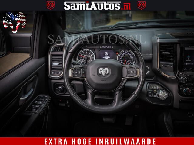 Dodge 1500 Ram SPORT BLACK EDITION | 4X4 5.7 V8 | VOL OPTIETS | 360 CAMERA | APPLE CARPLAY | 3500KG | 22INCH NIGHT | FULL LED | ADAPTIVE CRUISE | MEMORY SEATS | LEDER | DUBBELE CABINE | CREWCAB