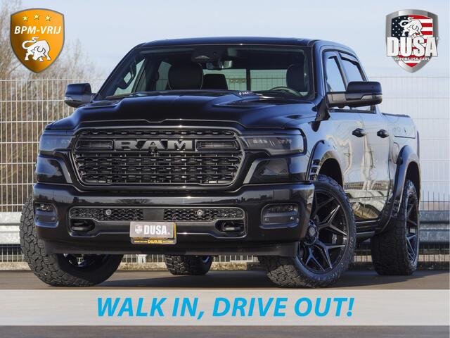 Dodge 1500 RAM | | Limited | Night | 3.0L Twin-Turbo I6 | High Output | BPM-VRIJ | Passenger Display | 14,4 Touch Screen | Harman Kardon | RAMBOX Getoonde accessoires zijn verkrijgbaar tegen meerprijs