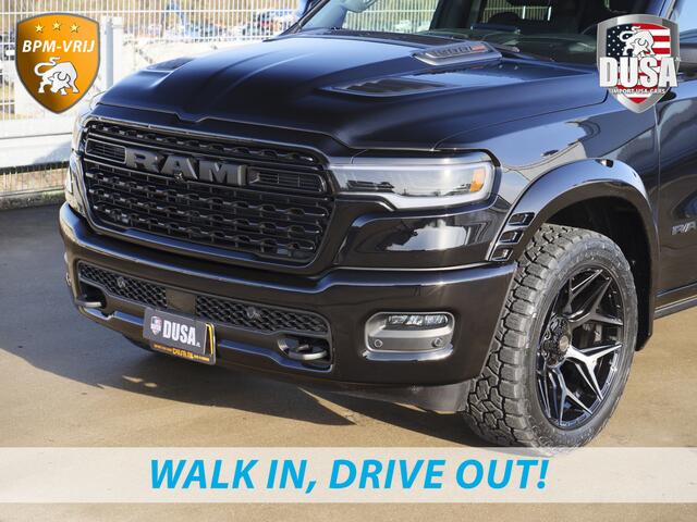 Dodge 1500 RAM | | Limited | Night | 3.0L Twin-Turbo I6 | High Output | BPM-VRIJ | Passenger Display | 14,4 Touch Screen | Harman Kardon | RAMBOX Getoonde accessoires zijn verkrijgbaar tegen meerprijs