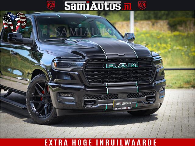 Dodge 1500 Ram Limited Night High Output 540HP 706Nm | Massage + Full Option | De Meest Luxe en Volle Pick-Up in zijn Klasse | Comfortabele Dubbele Cabine met Royale 5 Zitplaatsen | BPM vrij | Nu Leverbaar uit Voorraad | Voorraad Nr 2350 - 5181