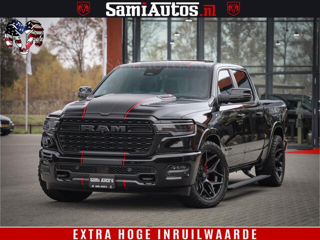Dodge 1500 Ram Limited Night H.O 540HP 706Nm | Massage + Full Option | De Meest Luxe en Volle Pick-Up in zijn Klasse | Comfortabele Dubbele Cabine met Royale 5 Zitplaatsen | BPM vrij | Nu Leverbaar uit Voorraad | Voorraad Nr 2334 - 5409