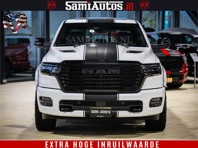 Dodge 1500 RAM GEEN MEERPRIJS | ALL IN | HELLCAT WHEELS | WIDE BODY | Laramie Night | 420Pk 636 Nn | Extra Groot Scherm + Passagiers Scherm | Comfortabele Dubbele Cabine met Royale 5 Zitplaatsen | Nu Leverbaar uit Voorraad | Voorraad Nr 2223 - 5047