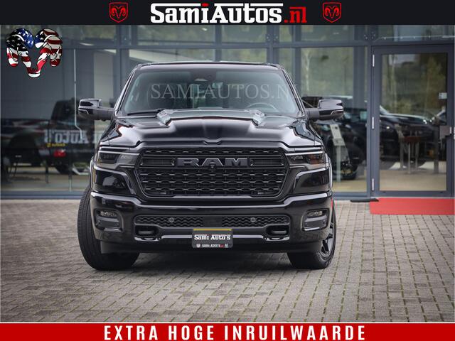 Dodge 1500 Ram Limited Demo Night High Output 540HP 706Nm | Massage + Full Option | De Meest Luxe en Volle Pick-Up in zijn Klasse | Comfortabele Dubbele Cabine met Royale 5 Zitplaatsen | BPM vrij | Nu Leverbaar uit Voorraad | Voorraad Nr 2263 - V76JVF