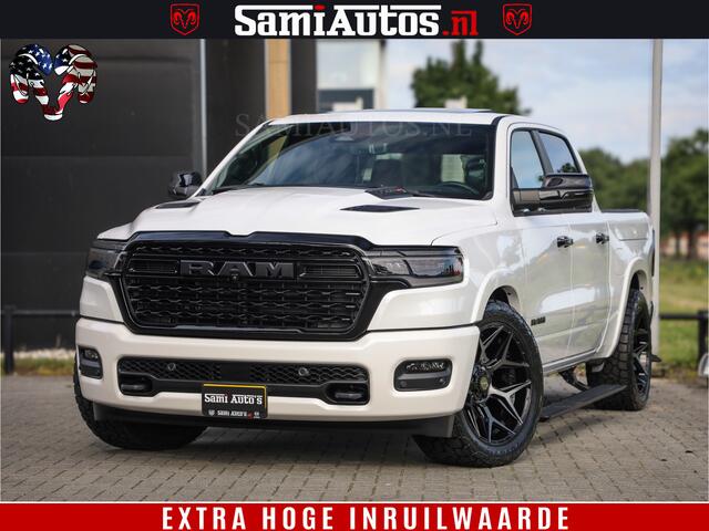Dodge 1500 RAM Limited Night High Output 540HP 706Nm | Massage + Full Option | De Meest Luxe en Volle Pick-Up in zijn Klasse | Comfortabele Dubbele Cabine met Royale 5 Zitplaatsen | BPM vrij | Nu Leverbaar uit Voorraad | Voorraad Nr 2336 - 7700
