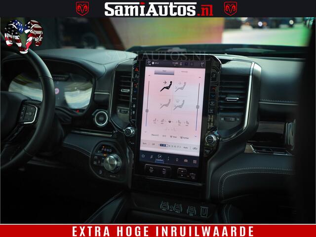 Dodge 1500 Ram Limited Night High Output 540HP 706Nm | Massage + Full Option | De Meest Luxe en Volle Pick-Up in zijn Klasse | Comfortabele Dubbele Cabine met Royale 5 Zitplaatsen | BPM vrij | Nu Leverbaar uit Voorraad | Voorraad Nr 2326 - 5169