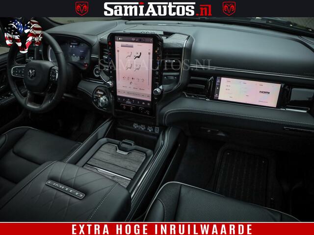Dodge 1500 Ram Limited Night High Output 540HP 706Nm | Massage + Full Option | De Meest Luxe en Volle Pick-Up in zijn Klasse | Comfortabele Dubbele Cabine met Royale 5 Zitplaatsen | BPM vrij | Nu Leverbaar uit Voorraad | Voorraad Nr 2324 - 5142