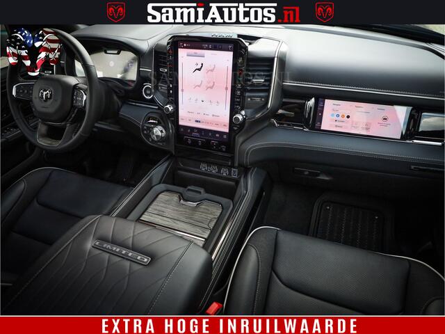Dodge 1500 Ram 540 PK Limited High Output 706Nm | Massage + Full Option | De Meest Luxe en Volle Pick-Up in zijn Klasse | Comfortabele Dubbele Cabine met Royale 5 Zitplaatsen | HULK PACK MEERPRIJS | Voorraad Nr 2333 - 5129