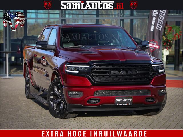 Dodge 1500 Ram Limited Night | Hemi 5.7 V8 4x4 | BOM VOL | Delmonico Red | Top Staat | Crew Cab | Dubbele Cabine | DC | 5 Persoons |