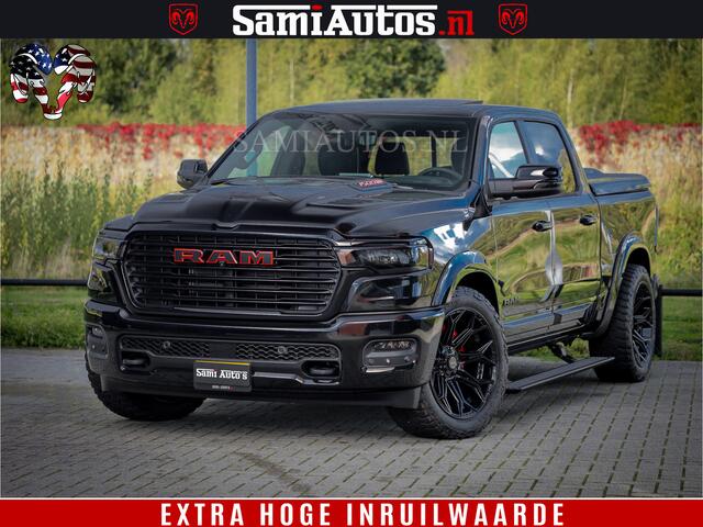 Dodge 1500 RAM Night Premium | Full Option | De Meest Luxe Pick-Up in zijn Klasse | Comfortabele Dubbele Cabine met Royale 5 Zitplaatsen | BPM vrij | Nu Leverbaar uit Voorraad | Voorraad Nr 2200 - 0886