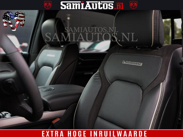 Dodge 1500 Ram Laramie Sport | V8 5,7 402 HP | Krachtige Hemi | Panorama Dak | 12' Scherm | Comfortabele Dubbele Cabine met Royale 5 Zitplaatsen | BPM vrij | Nu Leverbaar uit Voorraad | Voorraad Nr 2527-641273