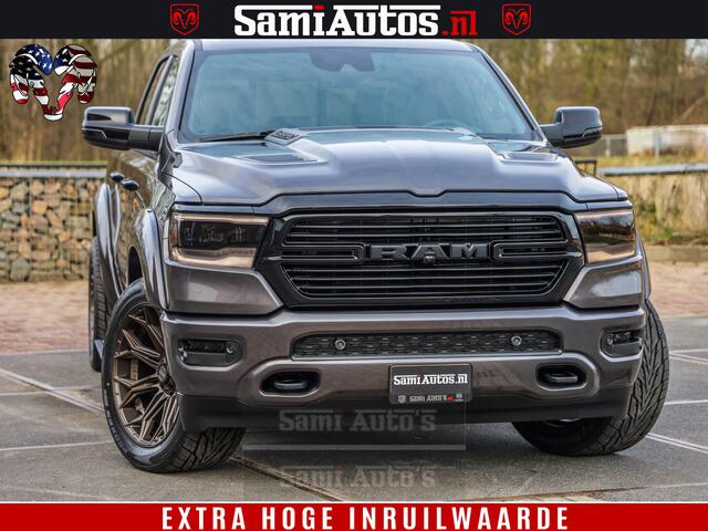 Dodge 1500 Ram Laramie Sport 5.7 V8 HEMI 402PK 4x4 | Panorama dak | 12' Scherm |Granite Crystal Metallic | Crew Cab | 5 Persoons | Dubbele Cabine | DC | VOORRAAD NR 2522 - 41248 |