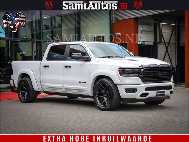 Dodge 1500 Ram Laramie Sport | V8 5,7 402 HP | Krachtige Hemi | Panorama Dak | 12' Scherm | Comfortabele Dubbele Cabine met Royale 5 Zitplaatsen | BPM vrij | Nu Leverbaar uit Voorraad | Voorraad Nr 2526-41272