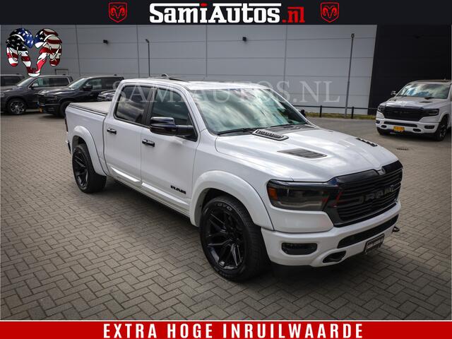 Dodge 1500 Ram Laramie Sport | V8 5,7 402 HP | Krachtige Hemi | Panorama Dak | 12' Scherm | Comfortabele Dubbele Cabine met Royale 5 Zitplaatsen | BPM vrij | Nu Leverbaar uit Voorraad | Voorraad Nr 2526-41272