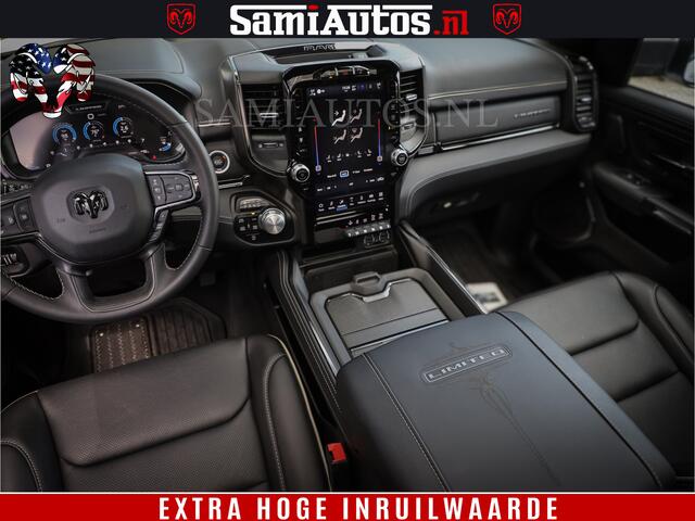 Dodge 1500 Ram Limited Night | 5.7 V8 Hemi Full Option | Comfortabele Dubbele Cabine met Royale 5 Zitplaatsen | De Meest Luxe en Volle Pick-Up in zijn Klasse | BPM vrij | Nu Leverbaar uit Voorraad | Voorraad Nr v45lpr