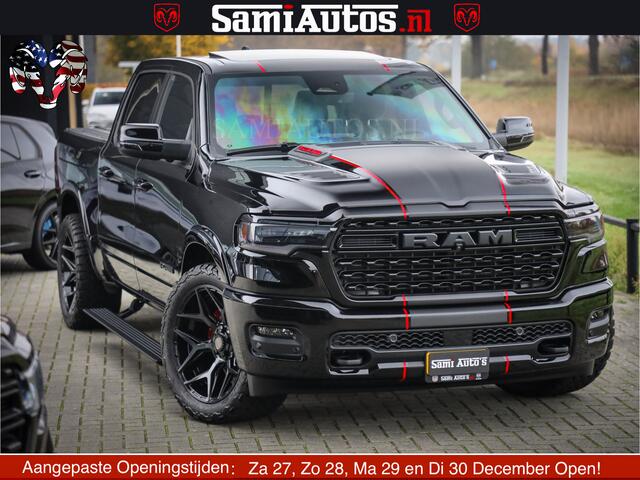 Dodge 1500 Ram Limited Night High Output 540HP 706Nm | Massage + Full Option | De Meest Luxe en Volle Pick-Up in zijn Klasse | Comfortabele Dubbele Cabine met Royale 5 Zitplaatsen | BPM vrij | Nu Leverbaar uit Voorraad | Voorraad Nr 2324 - 5142