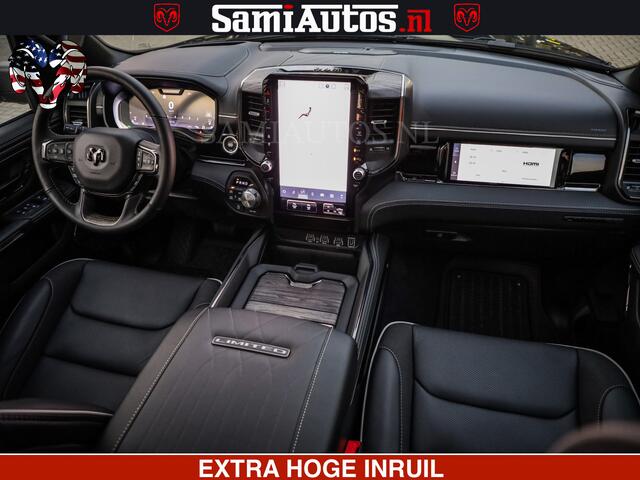 Dodge 1500 Ram Limited Night High Output 540HP 706Nm | Massage + Full Option | De Meest Luxe en Volle Pick-Up in zijn Klasse | Comfortabele Dubbele Cabine met Royale 5 Zitplaatsen | BPM vrij | Nu Leverbaar uit Voorraad | Voorraad Nr 2320 - 5138