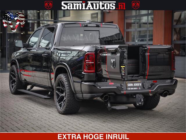 Dodge 1500 Ram Limited Night High Output 540HP 706Nm | Massage + Full Option | De Meest Luxe en Volle Pick-Up in zijn Klasse | Comfortabele Dubbele Cabine met Royale 5 Zitplaatsen | BPM vrij | Nu Leverbaar uit Voorraad | Voorraad Nr 2357 - 5182