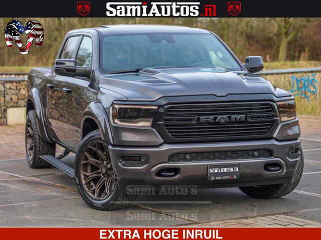 Dodge 1500 Ram Laramie Sport 5.7 V8 HEMI 402PK 4x4 | Panorama dak | 12' Scherm |Granite Crystal Metallic | Crew Cab | 5 Persoons | Dubbele Cabine | DC | VOORRAAD NR 2522 - 41248 |