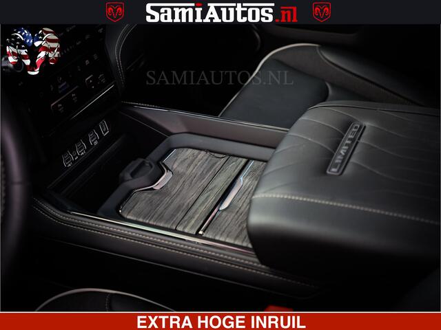 Dodge 1500 Ram Limited Night H.O 540HP 706Nm | Massage + Full Option | De Meest Luxe en Volle Pick-Up in zijn Klasse | Comfortabele Dubbele Cabine met Royale 5 Zitplaatsen | BPM vrij | Nu Leverbaar uit Voorraad | Voorraad Nr 2349 - 5159