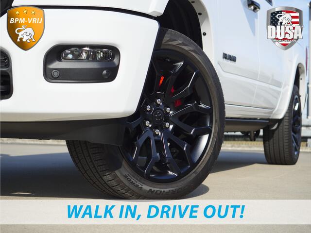 Dodge 1500 RAM | | Limited | Night | 3.0L Twin-Turbo I6 | High Output | | Passenger Display | 14,4 Touch Screen | Harman Kardon | RAMBOX Getoonde accessoires zijn verkrijgbaar tegen meerprijs