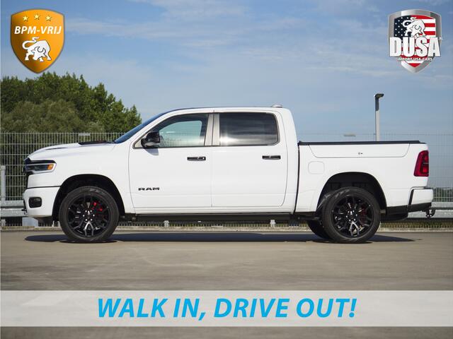 Dodge 1500 RAM | | Limited | Night | 3.0L Twin-Turbo I6 | High Output | | Passenger Display | 14,4 Touch Screen | Harman Kardon | RAMBOX Getoonde accessoires zijn verkrijgbaar tegen meerprijs