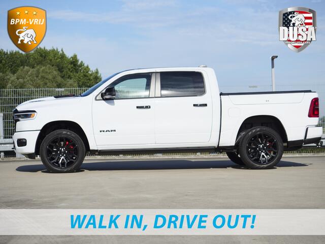 Dodge 1500 RAM | | Limited | Night | 3.0L Twin-Turbo I6 | High Output | | Passenger Display | 14,4 Touch Screen | Harman Kardon | RAMBOX Getoonde accessoires zijn verkrijgbaar tegen meerprijs