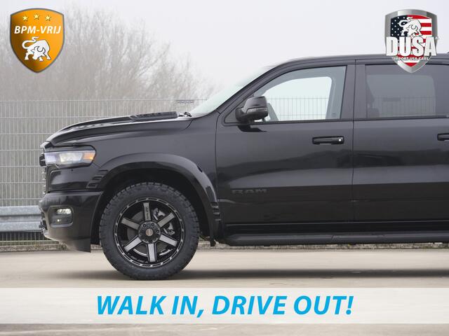 Dodge 1500 RAM | Laramie | Night | 3.0L I6 Hurricane | BPM-VRIJ | 4X4 | | BPM-VRIJ | 14,4-inch Touchscreen | Passenger Display | Getoonde accessoires zijn verkrijgbaar tegen meerprijs