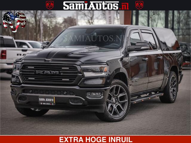 Dodge 1500 Ram SPORT 5.7 V8 HEMI | HUIF | 4x4 | OPEN UITLAAT KLEP | PANORAMA DAK | CREW CAB | 5 PERSOONS DUBBELE CABINE DC | GRIJSKENTEKEN |