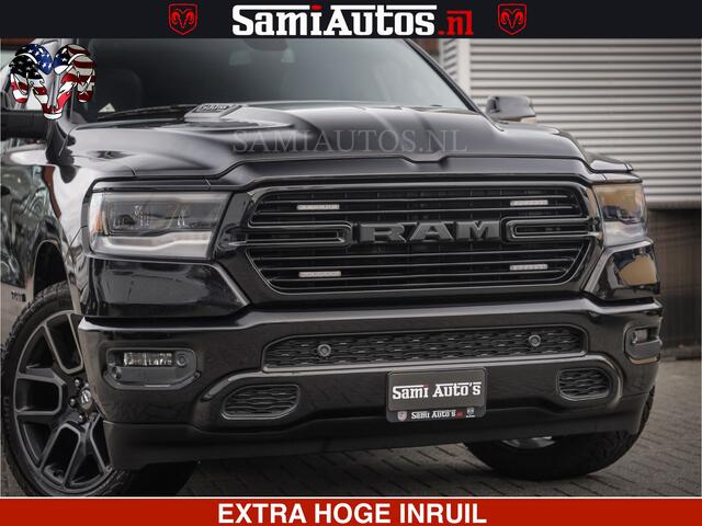 Dodge 1500 Ram SPORT 5.7 V8 HEMI | HUIF | 4x4 | OPEN UITLAAT KLEP | PANORAMA DAK | CREW CAB | 5 PERSOONS DUBBELE CABINE DC | GRIJSKENTEKEN |