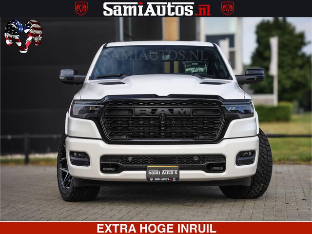 Dodge 1500 Ram Limited Night High Output 540HP 706Nm | Massage + Full Option | De Meest Luxe en Volle Pick-Up in zijn Klasse | Comfortabele Dubbele Cabine met Royale 5 Zitplaatsen | BPM vrij | Nu Leverbaar uit Voorraad | Voorraad Nr 2352 - 7649