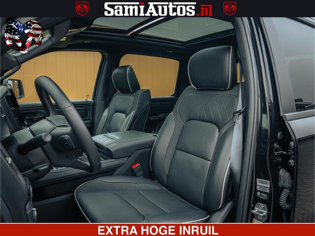 Dodge 1500 Ram Limited Night H.O 540HP 706Nm | Massage + Full Option | De Meest Luxe en Volle Pick-Up in zijn Klasse | Comfortabele Dubbele Cabine met Royale 5 Zitplaatsen | BPM vrij | Nu Leverbaar uit Voorraad | Voorraad Nr 2370 - 5411