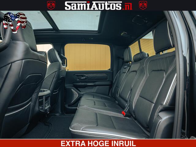 Dodge 1500 Ram Limited Night H.O 540HP 706Nm | Massage + Full Option | De Meest Luxe en Volle Pick-Up in zijn Klasse | Comfortabele Dubbele Cabine met Royale 5 Zitplaatsen | BPM vrij | Nu Leverbaar uit Voorraad | Voorraad Nr 2370 - 5411