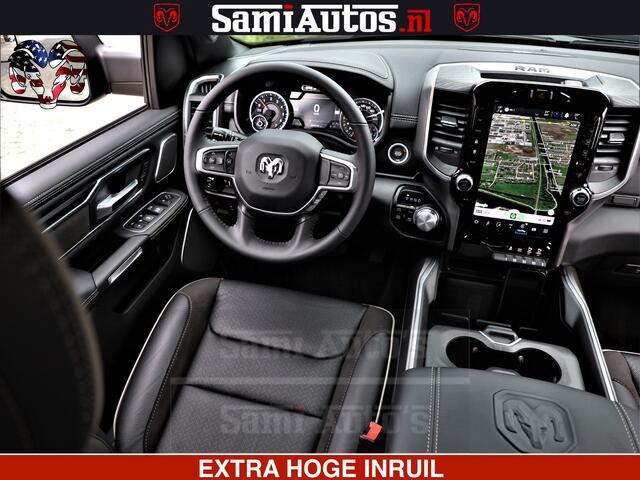 Dodge 1500 Ram LARAMIE SPORT | HEMI 5.7 V8 4x4 | LPG | Grootscherm 12" | LARAMIE PERFORMANCE | ZWART | CREWCAB 5'7 | GRIJSKENTEKEN | DUBBELE CABINE | 5 Persoons | VOORRAAD NR 2573 - 6545