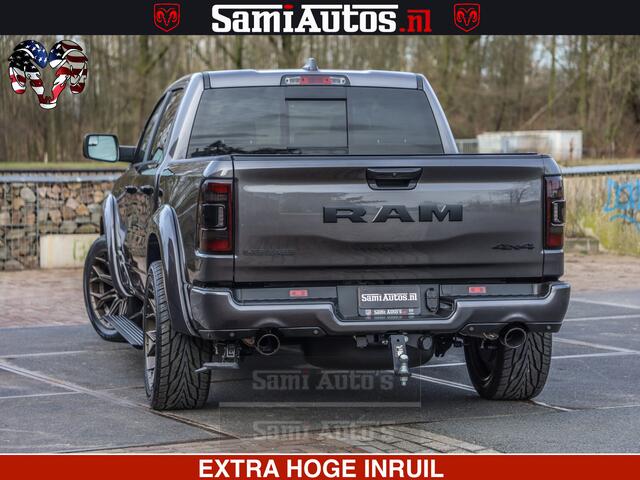 Dodge 1500 Ram Laramie Sport 5.7 V8 HEMI 402PK 4x4 | Panorama dak | 12' Scherm |Granite Crystal Metallic | Crew Cab | 5 Persoons | Dubbele Cabine | DC | VOORRAAD NR 2527 - 1273 |
