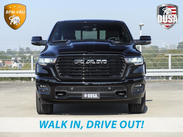 Dodge 1500 RAM | Laramie | Sport | Crew Cab | 4X4 | Panorama | 12-inch Touchscreen | Sport | BPM VRIJ Getoonde accessoires zijn verkrijgbaar tegen meerprijs