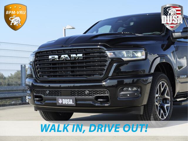 Dodge 1500 RAM | Laramie | Sport | Crew Cab | 4X4 | Panorama | 12-inch Touchscreen | Sport | BPM VRIJ Getoonde accessoires zijn verkrijgbaar tegen meerprijs