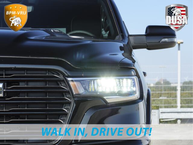 Dodge 1500 RAM | Laramie | Sport | Crew Cab | 4X4 | Panorama | 12-inch Touchscreen | Sport | BPM VRIJ Getoonde accessoires zijn verkrijgbaar tegen meerprijs